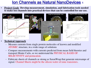 Ion Channels as Natural NanoDevices 1