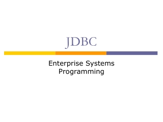 JDBC