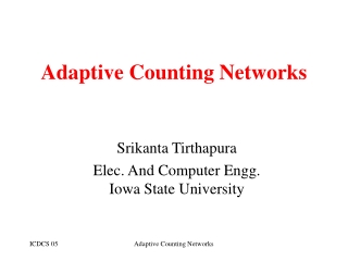 Adaptive Counting Networks