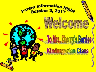 Parent Information Night October 3, 2017