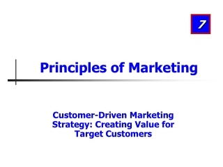 Principles of Marketing