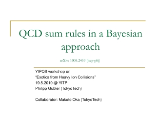 QCD sum rules in a Bayesian approach