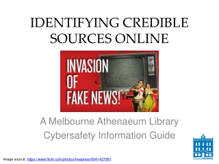 IDENTIFYING CREDIBLE SOURCES ONLINE