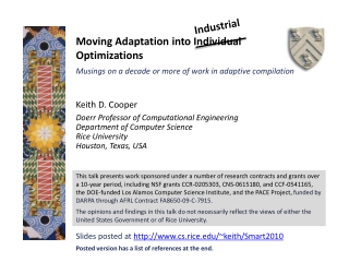 Moving Adaptation into Individual Optimizations