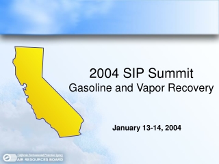 2004 SIP Summit Gasoline and Vapor Recovery