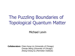 The Puzzling Boundaries of Topological Quantum Matter