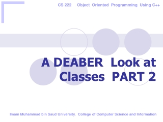 A DEABER  Look at Classes  PART 2