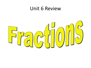 Unit 6 Review