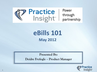 eBills  101 May 2012