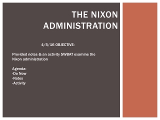 The Nixon Administration