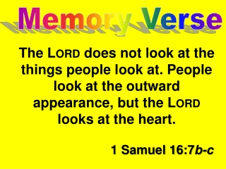 Memory Verse