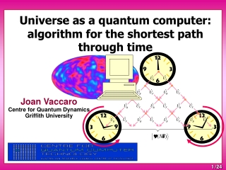 Universe as a quantum computer: algorithm for the shortest path through time