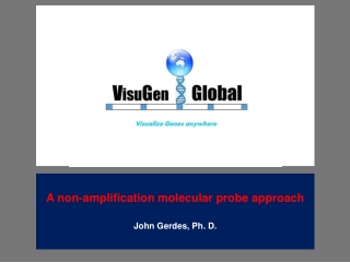 A non-amplification molecular probe approach John Gerdes, Ph. D.