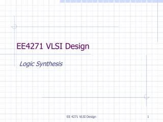 EE4271 VLSI Design