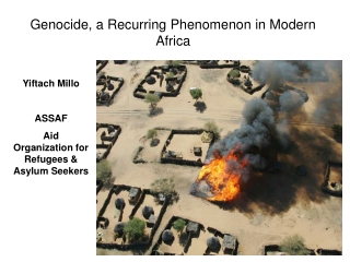 Genocide, a Recurring Phenomenon in Modern Africa