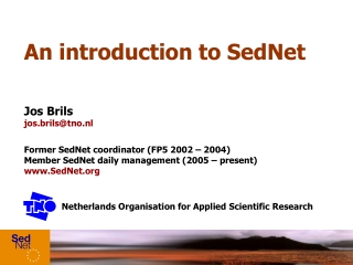 An introduction to SedNet