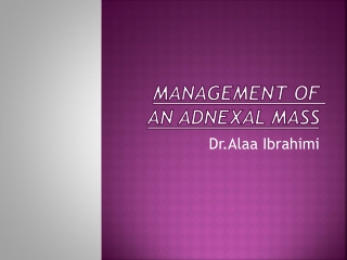Management of an Adnexal Mass