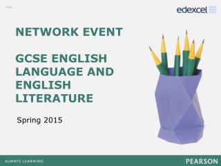 Network event GCSE English Language and English Literature