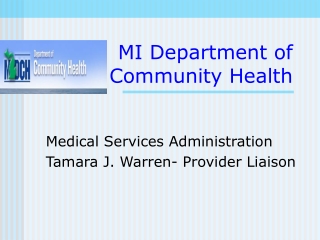 MI Department of Community Health