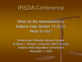 IRSDA Conference