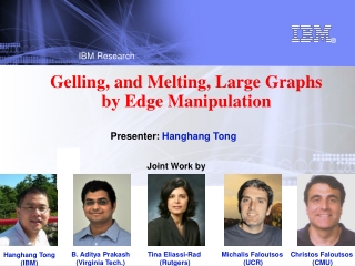 Gelling, and Melting, Large Graphs  by Edge Manipulation