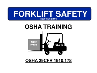 OSHA 29CFR 1910.178