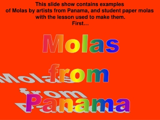 Molas  from   Panama