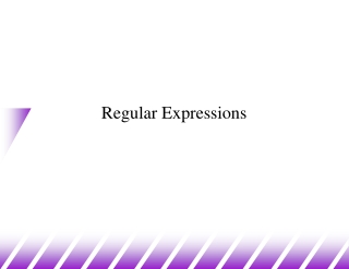 Regular Expressions