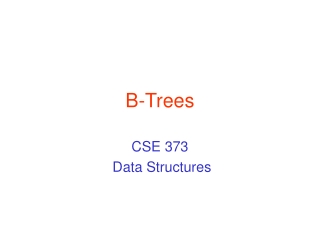 B-Trees