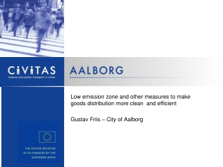 Low emission zone and other measures to make goods distribution more clean  and efficient