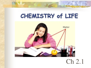 CHEMISTRY of LIFE
