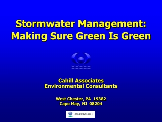 Stormwater Management: Making Sure Green Is Green