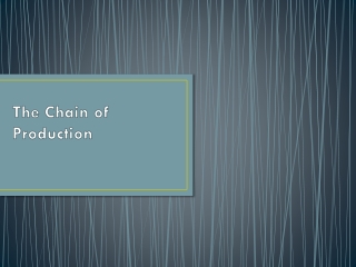 The Chain of Production