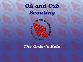 OA and Cub Scouting