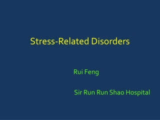 Stress-Related Disorders