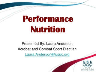 Performance Nutrition