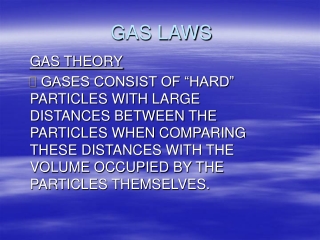 GAS LAWS