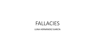 FALLACIES