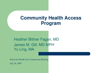 Community Health Access Program