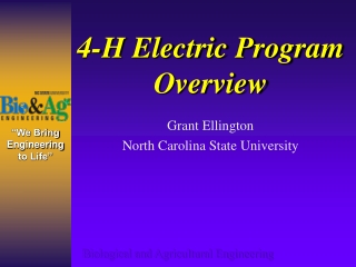 4-H Electric Program Overview