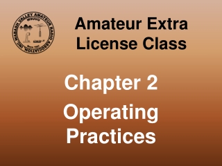 Amateur Extra License Class