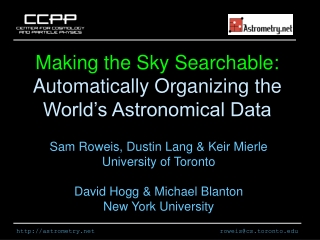 Making the Sky Searchable: Automatically Organizing the World’s Astronomical Data