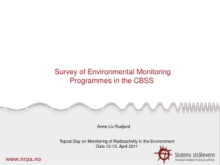 Survey of Environmental Monitoring Programmes in the CBSS