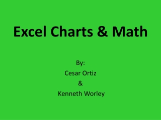 Excel Charts &amp; Math