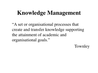 Knowledge Management