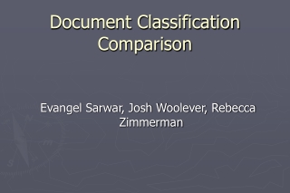 Document Classification Comparison