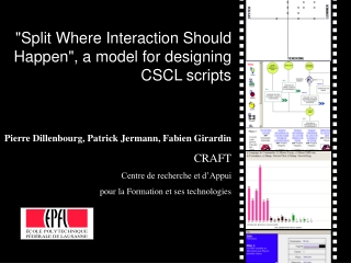 &quot;Split Where Interaction Should Happen&quot;, a model for designing CSCL scripts