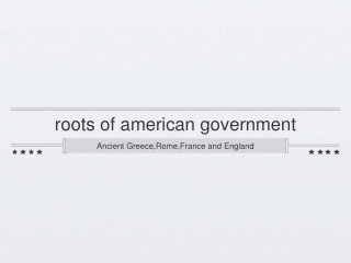 roots of american government