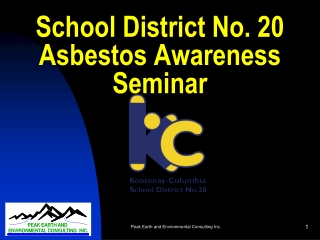 School District No. 20 Asbestos Awareness Seminar