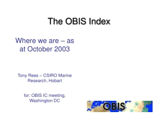 The OBIS Index